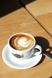 Cafe machiatto at Tre Fantastico, part of Victoria's burgeoning coffee scene.