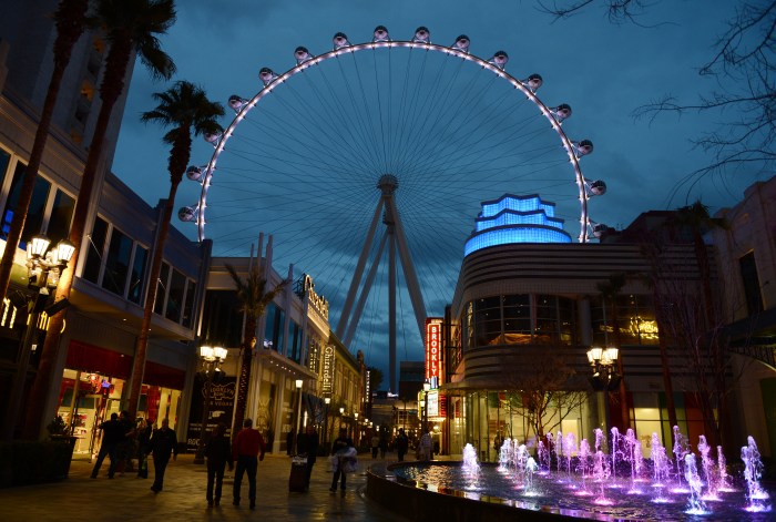 At 550 feet tall, the High Roller is the crown jewel in Caesars Entertainment Corporation’s LINQ development, a pedestrian-friendly retail, dining and entertainment neighbourhood on The Strip. The High Roller opened March 31. Denise Truscello photo