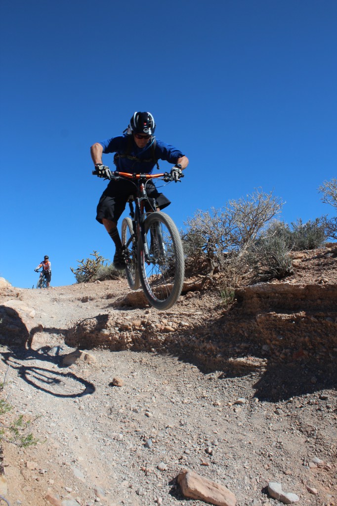In his element, Brandon Brizzolara, guide and mountain bike specialist for Escape Adventures and Las Vegas Cyclery.