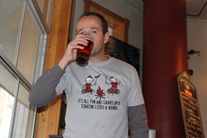 Just one of the many interesting T-shirts I'll be wearing at this weekend's Whistler Village Beer Festival.