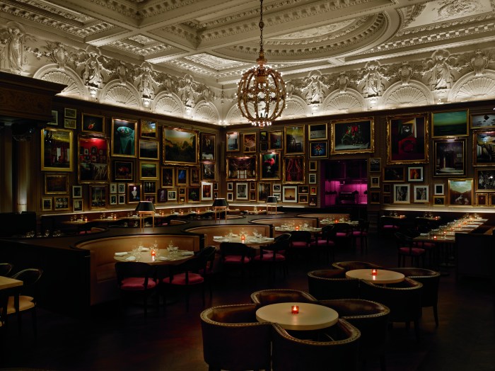 Berners Tavern, at the London Edition hotel, is the sort of place Agatha Christie might have set a mystery. Nikolas Koenig photo