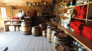 Inside Fort Edmonton.