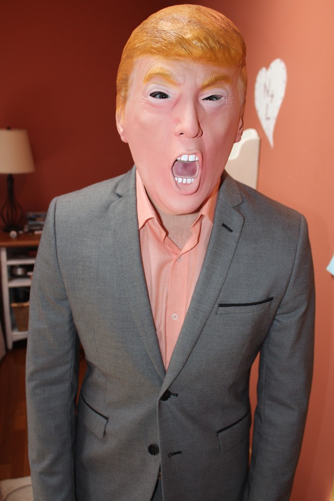 Can't even go to my bedroom without Donald Trump showing up ... tosser.